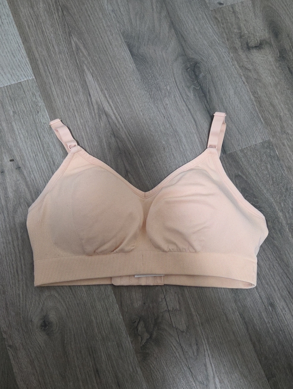 knix Light Peach Wireless Seamless Comfort Bra